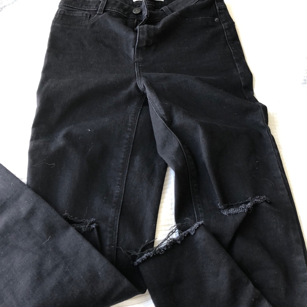 High waisted jeans